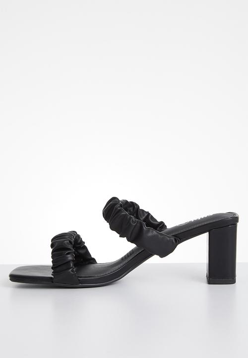 Cotton On - Abbie scrunchie heel - black 