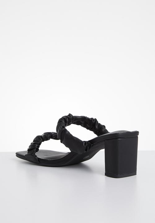 Cotton On - Abbie scrunchie heel - black 