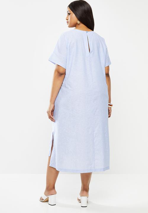 AMANDA LAIRD CHERRY - Plus sodwana dress - blue