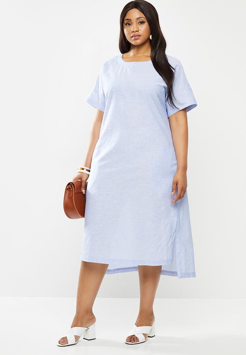 AMANDA LAIRD CHERRY - Plus sodwana dress - blue