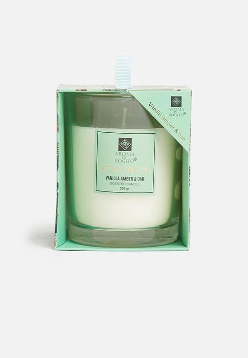 H&S - Vanilla amber candle - green
