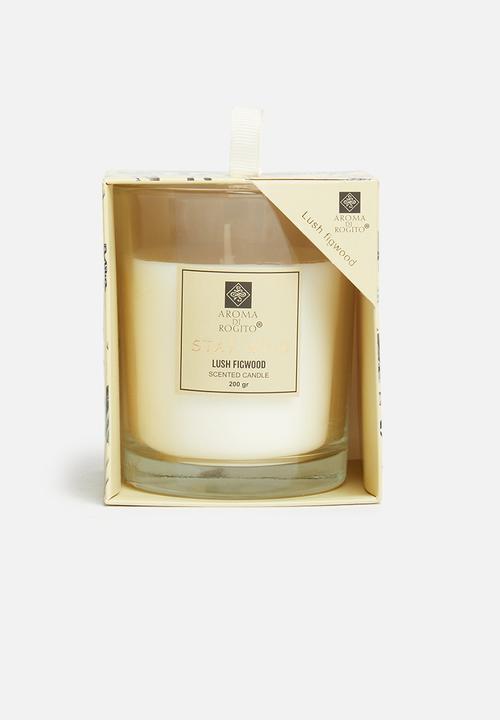 H&S - Lush figwood candle - yellow
