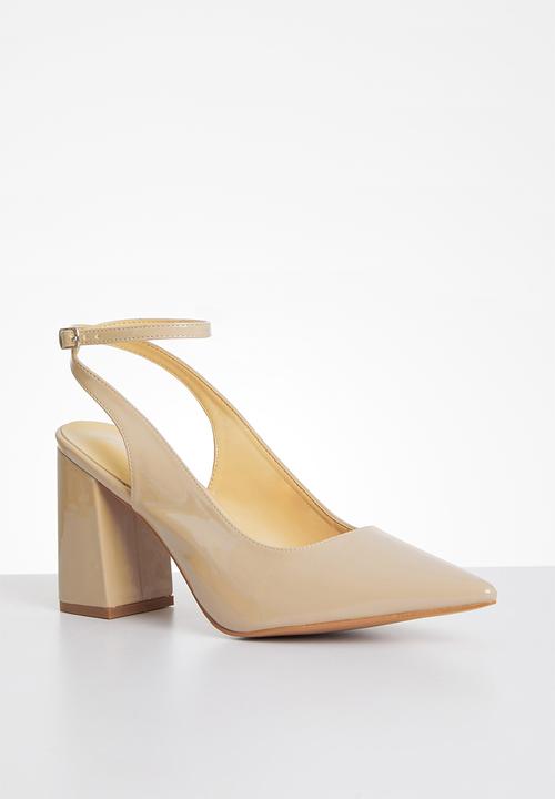 Superbalist - Jamie court block heel - natural