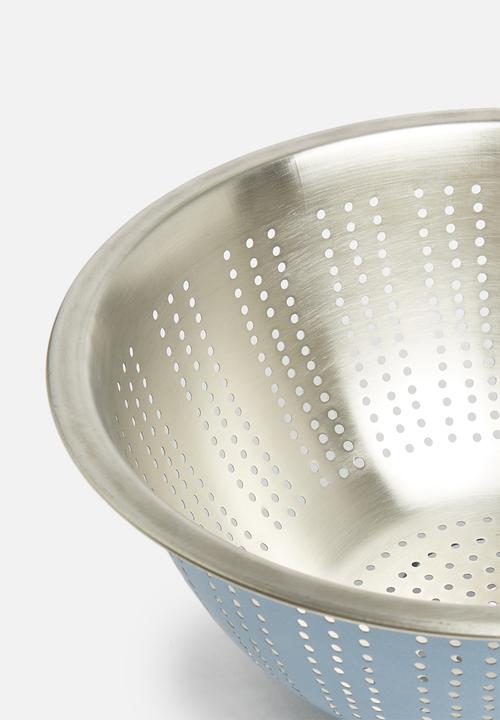 Excellent Houseware - Stainless steel colander - blue