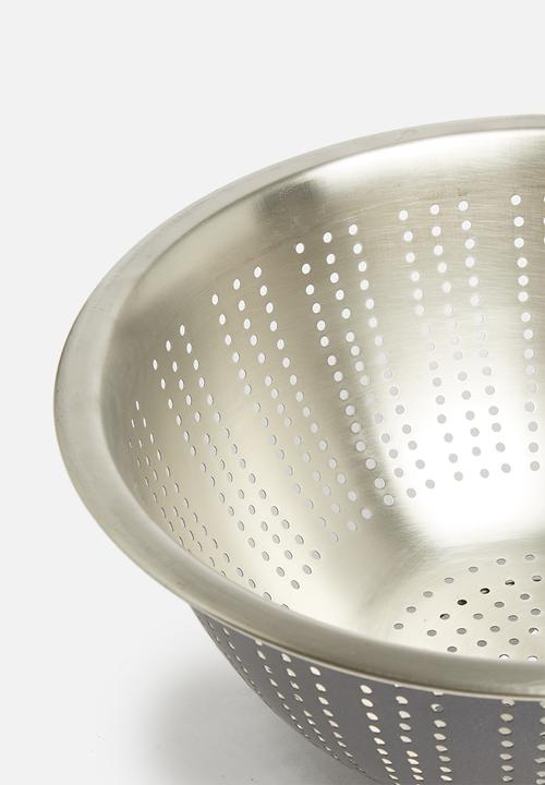Excellent Houseware - Stainless steel colander - dark grey