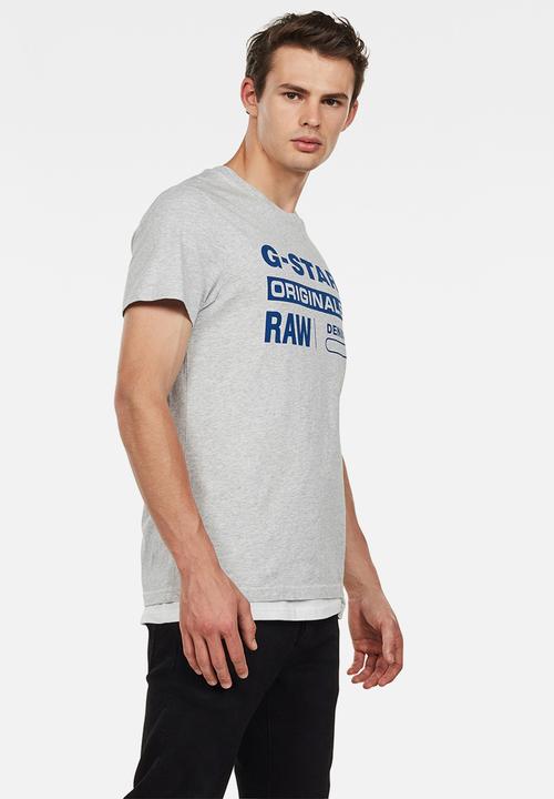 G-STAR - Graphic 8 r short sleeve tee - grey