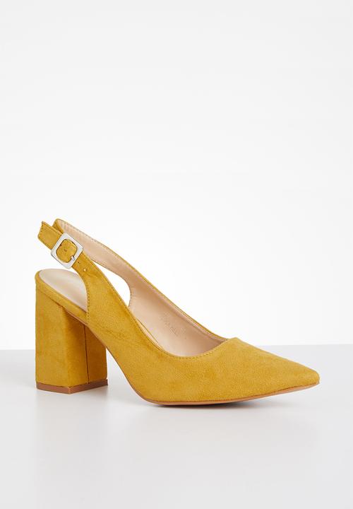 Superbalist - Jamie court block heel - yellow