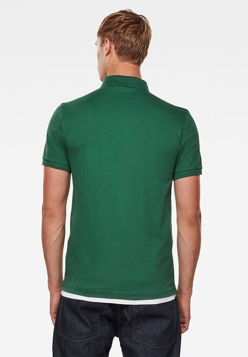 G-STAR - Oluv slim short sleeve polo - gurin green