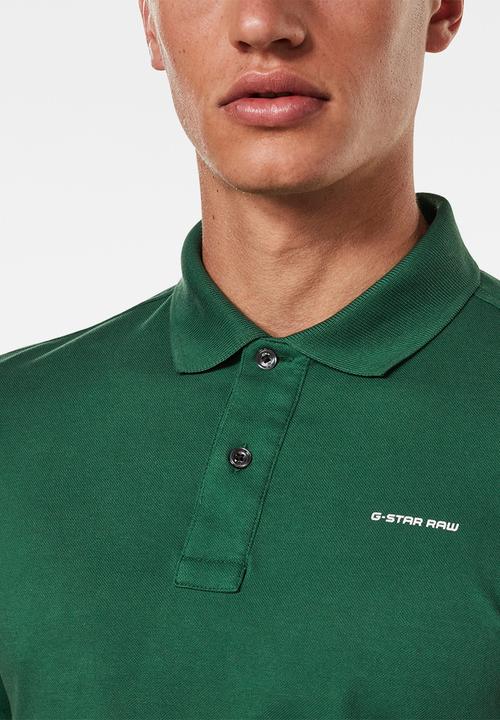 G-STAR - Oluv slim short sleeve polo - gurin green