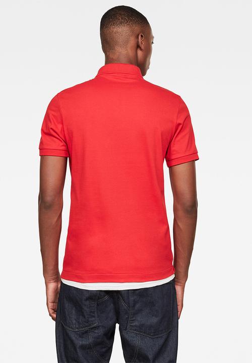 G-STAR - Oluv slim short sleeve polo - flame