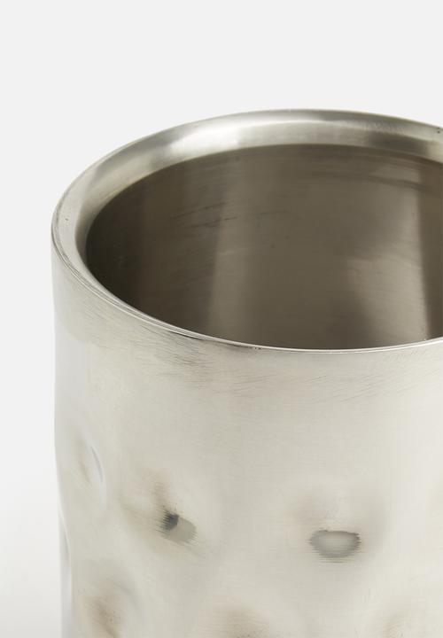 Excellent Houseware - Hammered wine cooler - silver