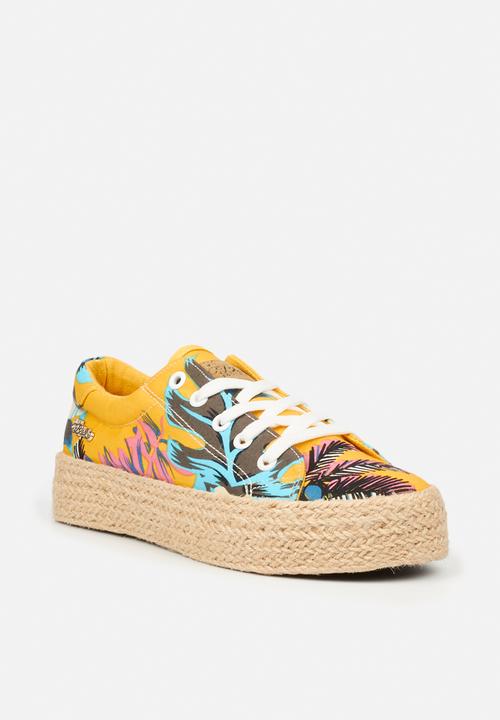 Miss Black - Quebec sneaker - yellow
