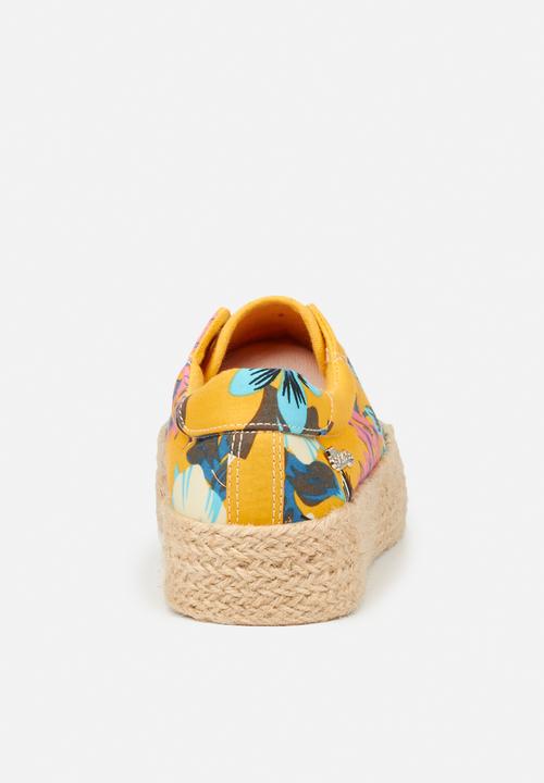 Miss Black - Quebec sneaker - yellow