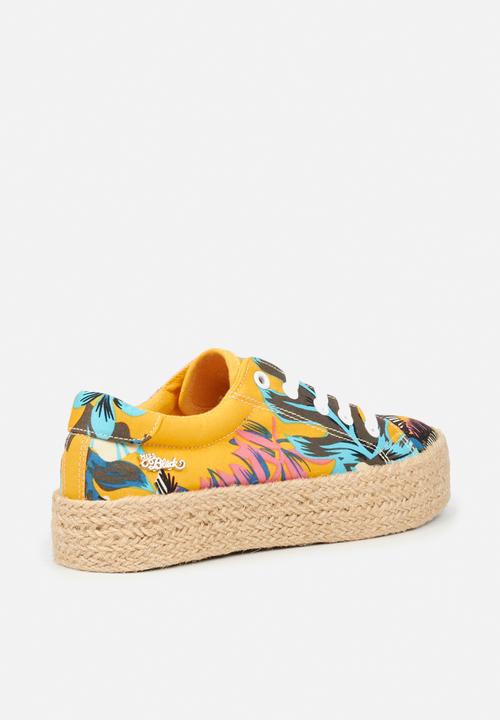 Miss Black - Quebec sneaker - yellow