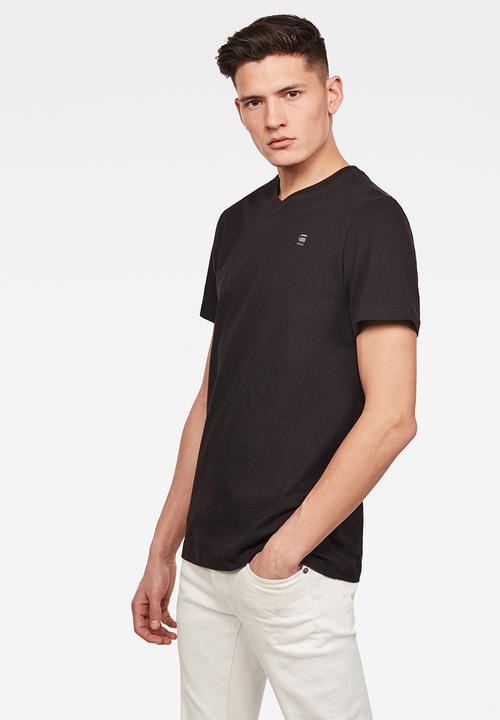 G-STAR - Base-s v-neck short sleeve tee - black