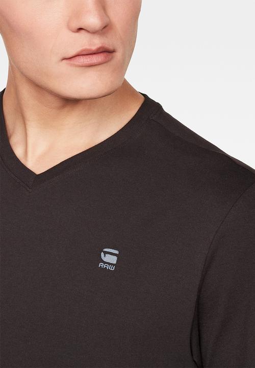 G-STAR - Base-s v-neck short sleeve tee - black