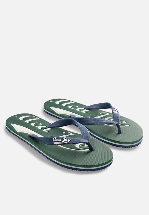 Aca Joe - Printed slip slops - multi 
