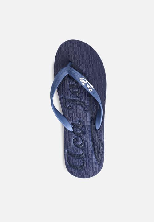 Aca Joe - Printed slip slops - navy