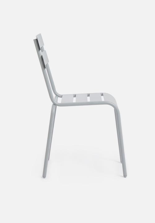 H&S - Slate metal chair - grey