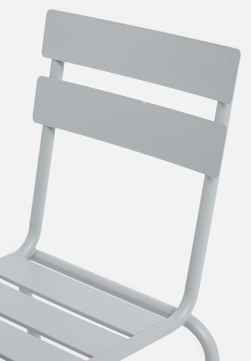 H&S - Slate metal chair - grey