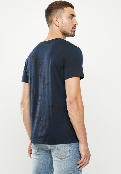 GUESS - Cn short sleeve all over g tee - navy