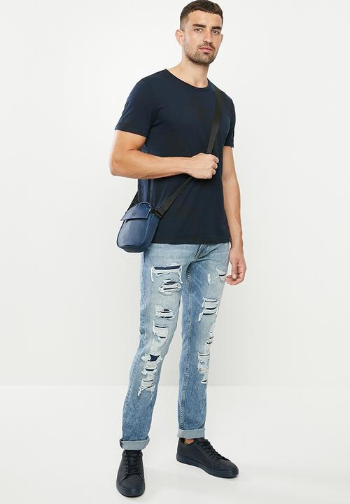 GUESS - Cn short sleeve all over g tee - navy