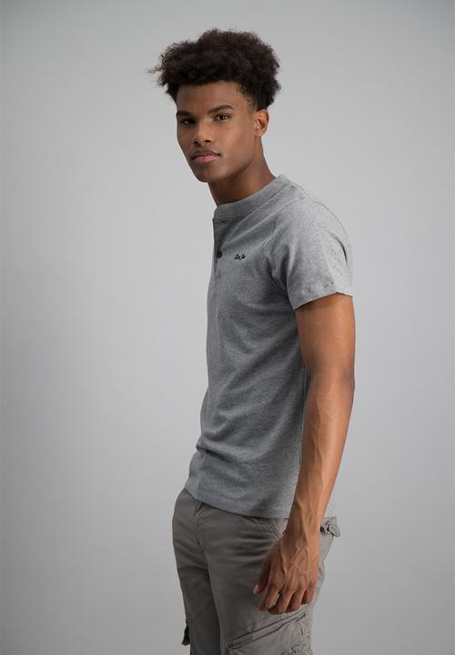 Aca Joe - Mens aca joe plain henley t-shirt