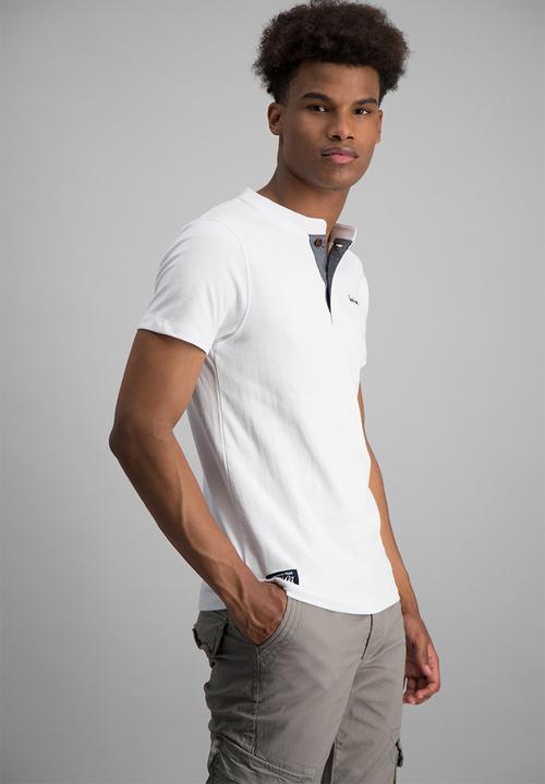 Aca Joe - Mens aca joe plain henley t-shirt