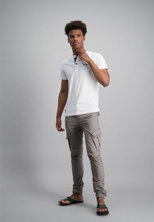 Aca Joe - Mens aca joe plain henley t-shirt