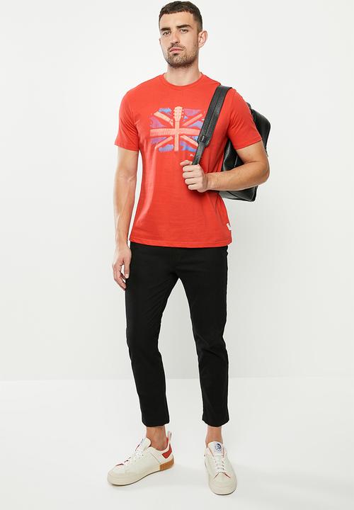 Ben Sherman - Flag tee - red