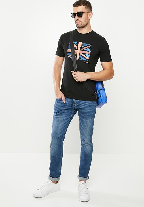 Ben Sherman - Flag tee - black