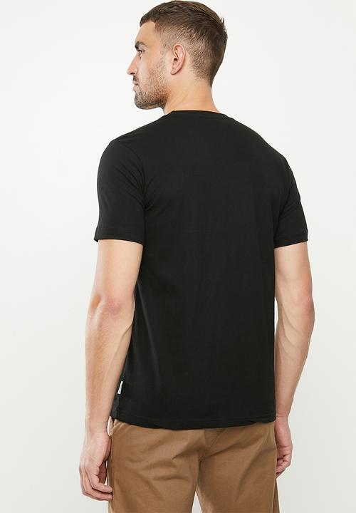 Ben Sherman - Squares slogan tee - black