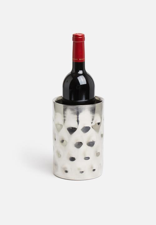 Excellent Houseware - Hammered wine cooler - silver
