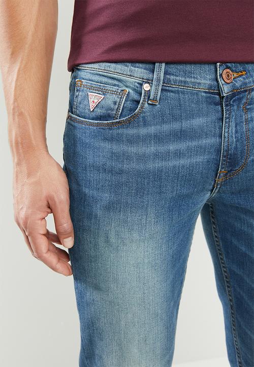 GUESS - Slim straight leg jeans - light blue