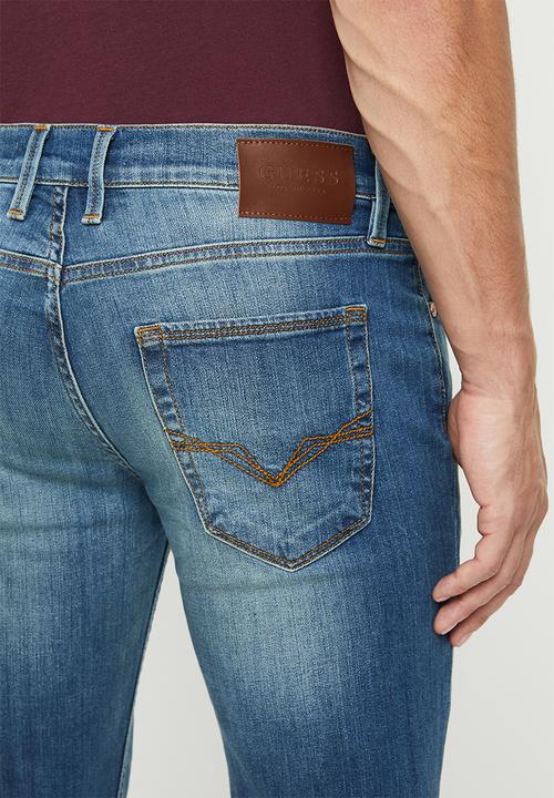 GUESS - Slim straight leg jeans - light blue