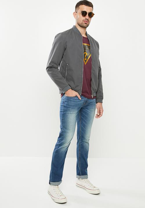 GUESS - Slim straight leg jeans - light blue