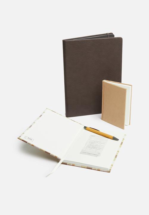 Typo - Premium notebook gift set - tan