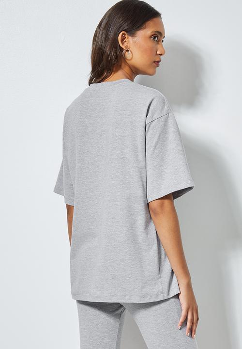 Superbalist - Longline T-shirt - light grey melange