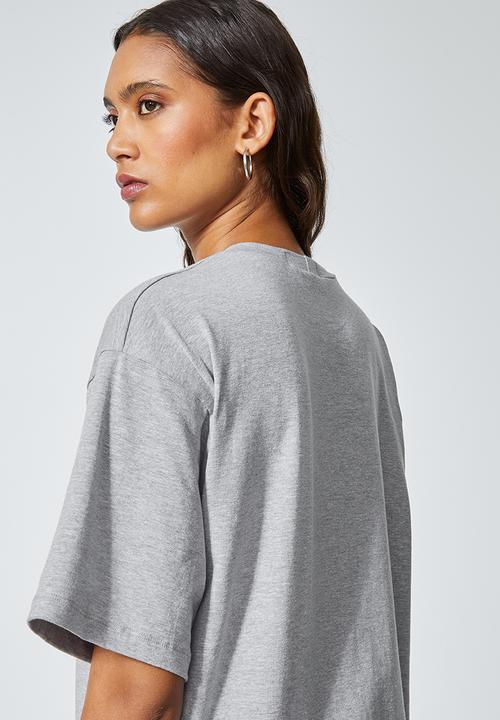 Superbalist - Longline T-shirt - light grey melange