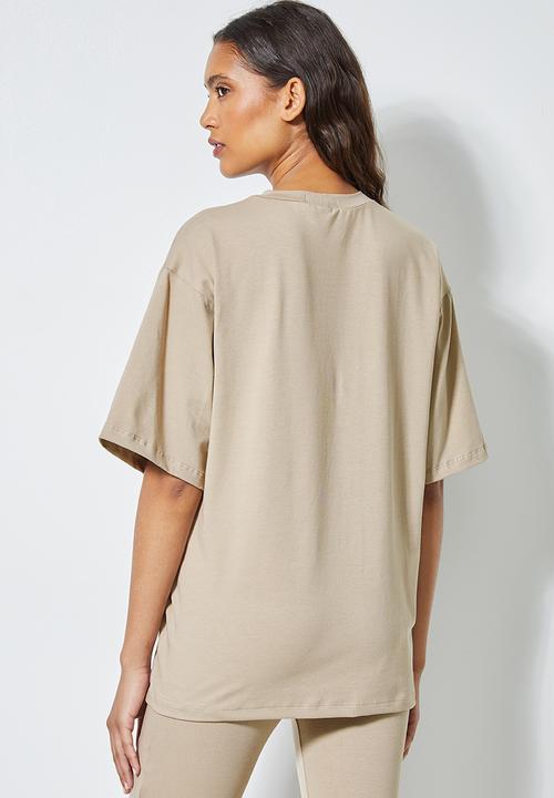 Superbalist - Longline T-shirt - mocca