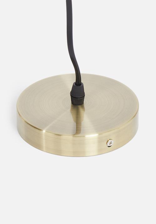 Sixth Floor - Brass circle pendant - brass