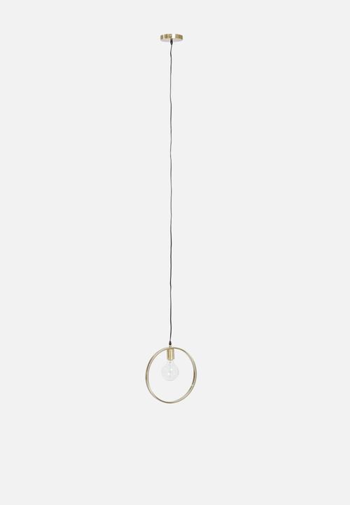 Sixth Floor - Brass circle pendant - brass