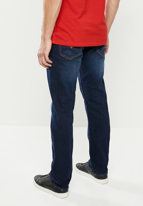 GUESS - Dark wash slim straight - mid blue