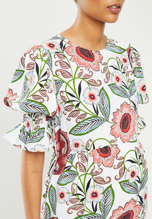 Glamorous - Maternity Floral midi- multi 