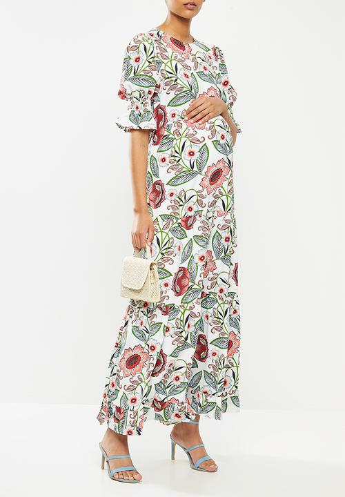 Glamorous - Maternity Floral midi- multi 