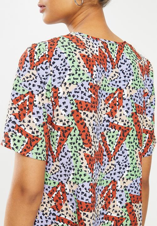 Glamorous - Maternity Geo print t-shirt dress - multi