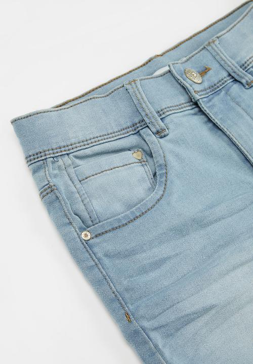 Name It - Salli Highwaisted denim shorts - blue