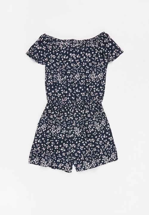 Name It - Vinaya short sleeve playsuit - navy