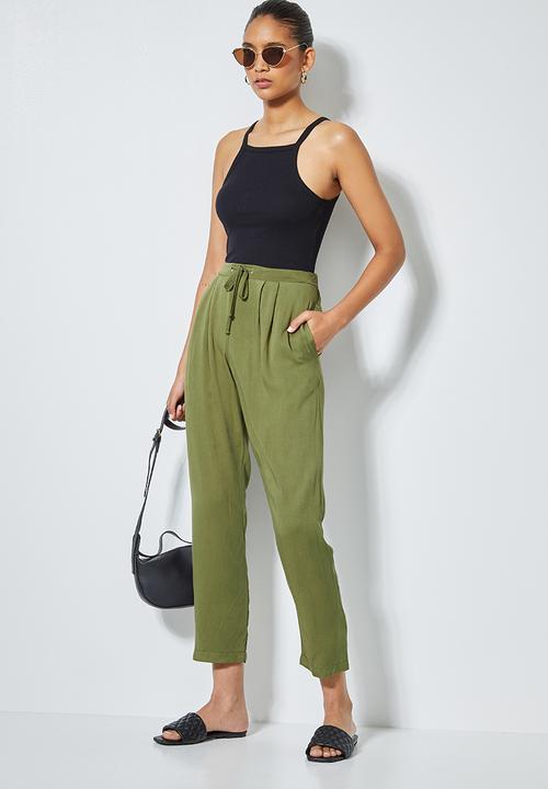 Superbalist - Rib square neck vest - black