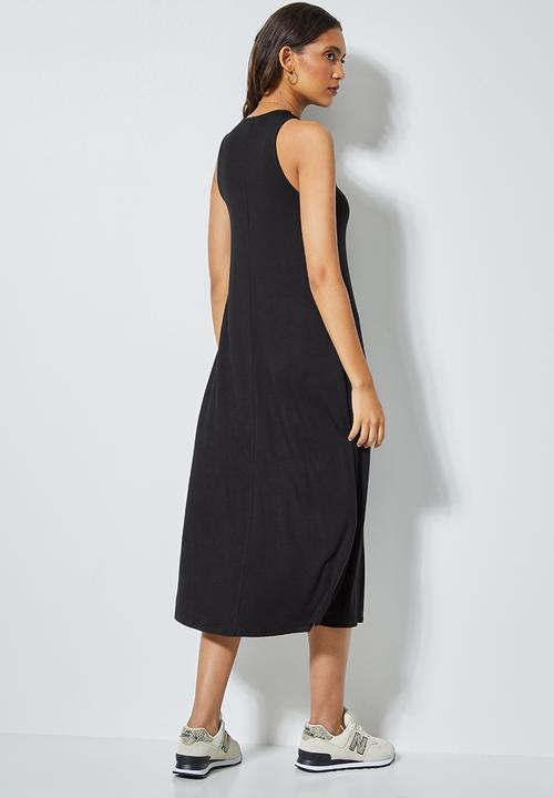 Superbalist - Trapeze vest dress- black